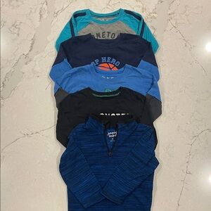 Jumping Beans - 5 Long Sleeve Tees & Sweater